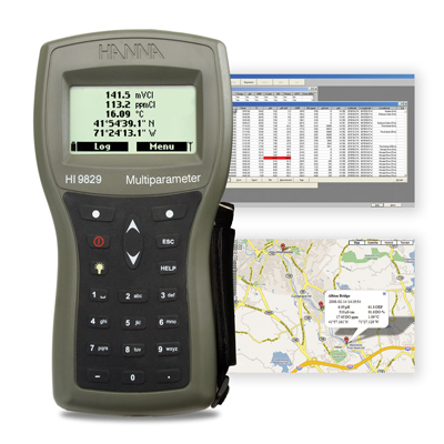 哈納高精度多參數【內置GPS、15項】水質分析測定儀HI9829G