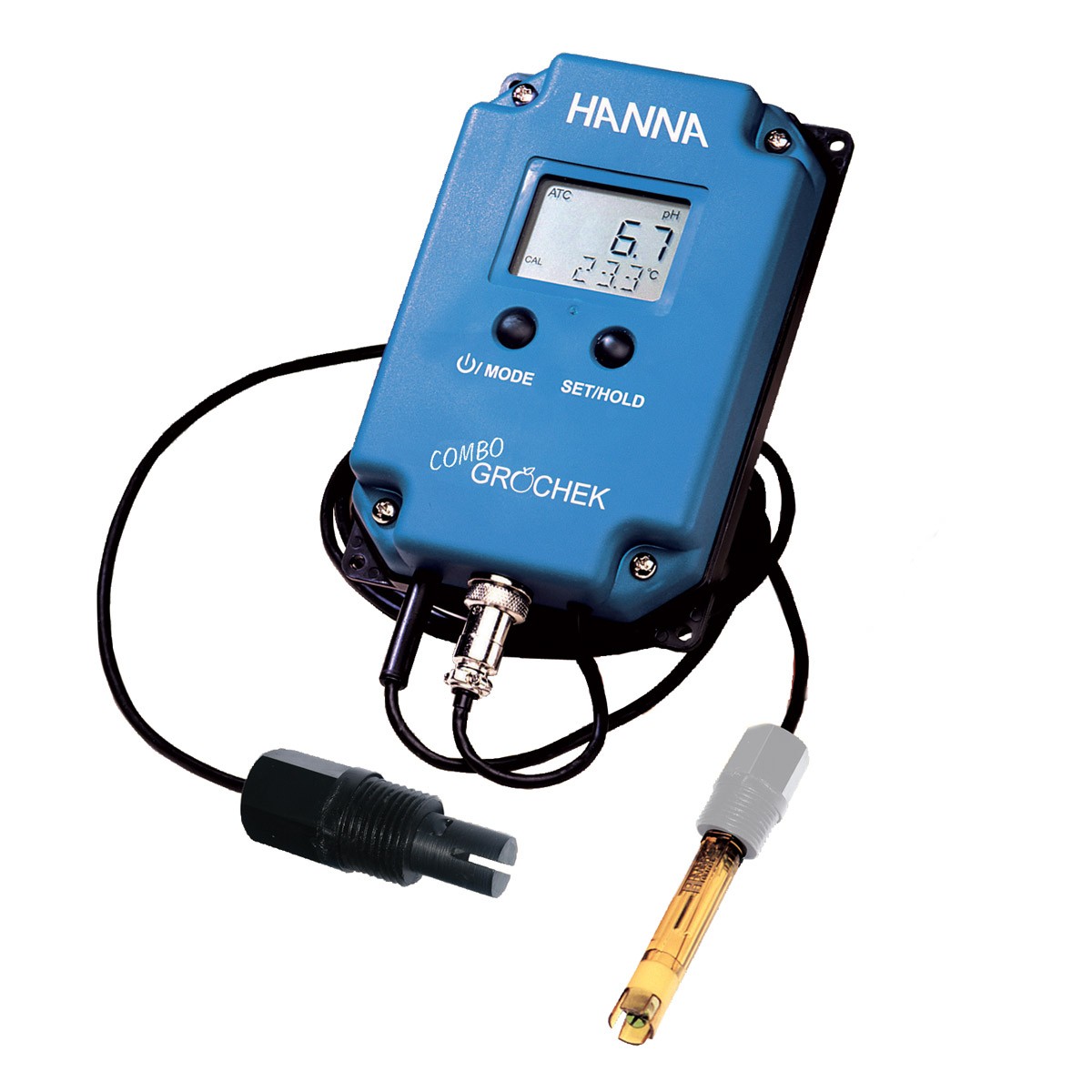 哈納微電腦低量程pH-EC-TDS-℃連續測定儀HI991404