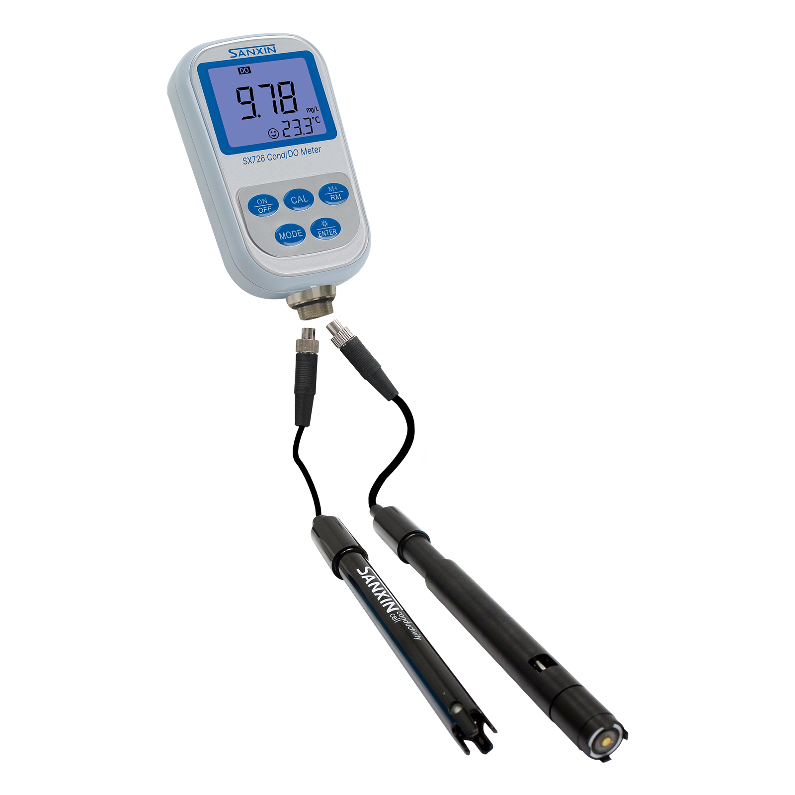 上海三信便攜式雙參數(shù)測量儀電導率/溶解氧儀SX726